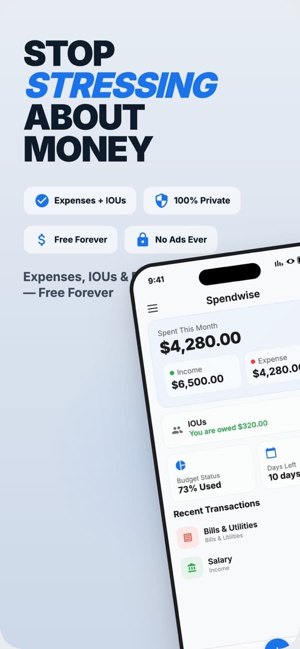 SpendWise screenshot 1