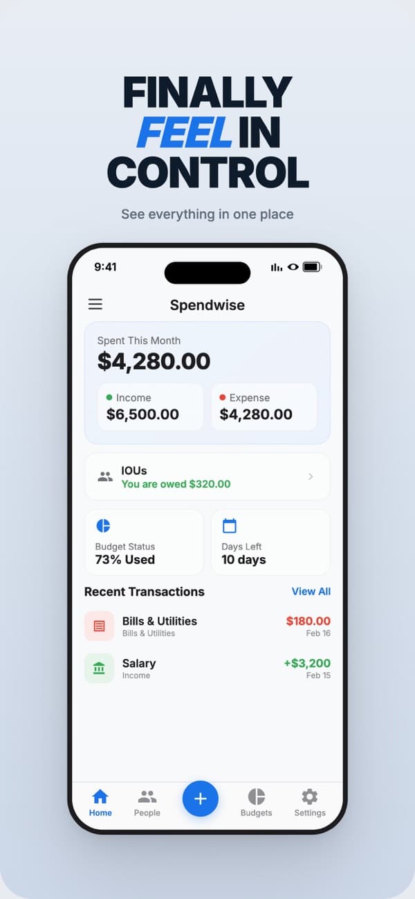 SpendWise screenshot 2