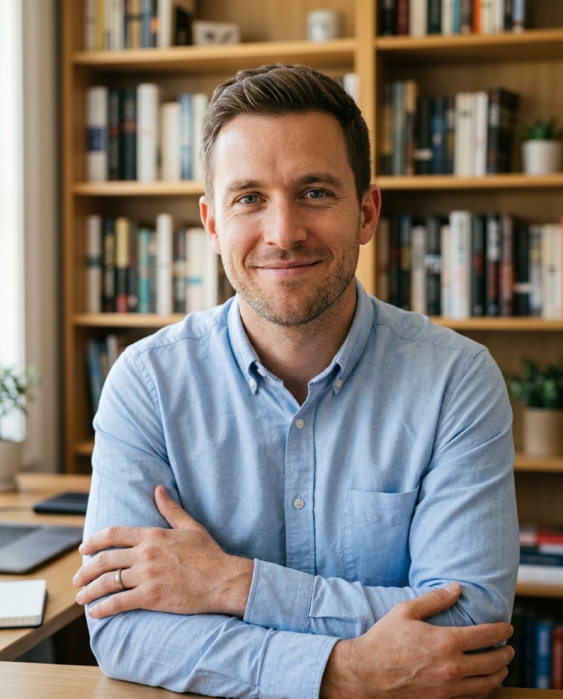 Linkedin portrait made with Maktek